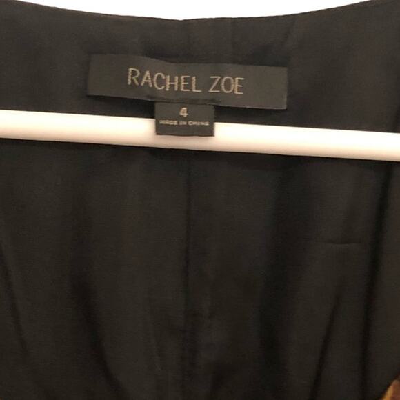 Rachel Zoe Peacock Print Ruffled Silk Dress - Picture 3 of 7